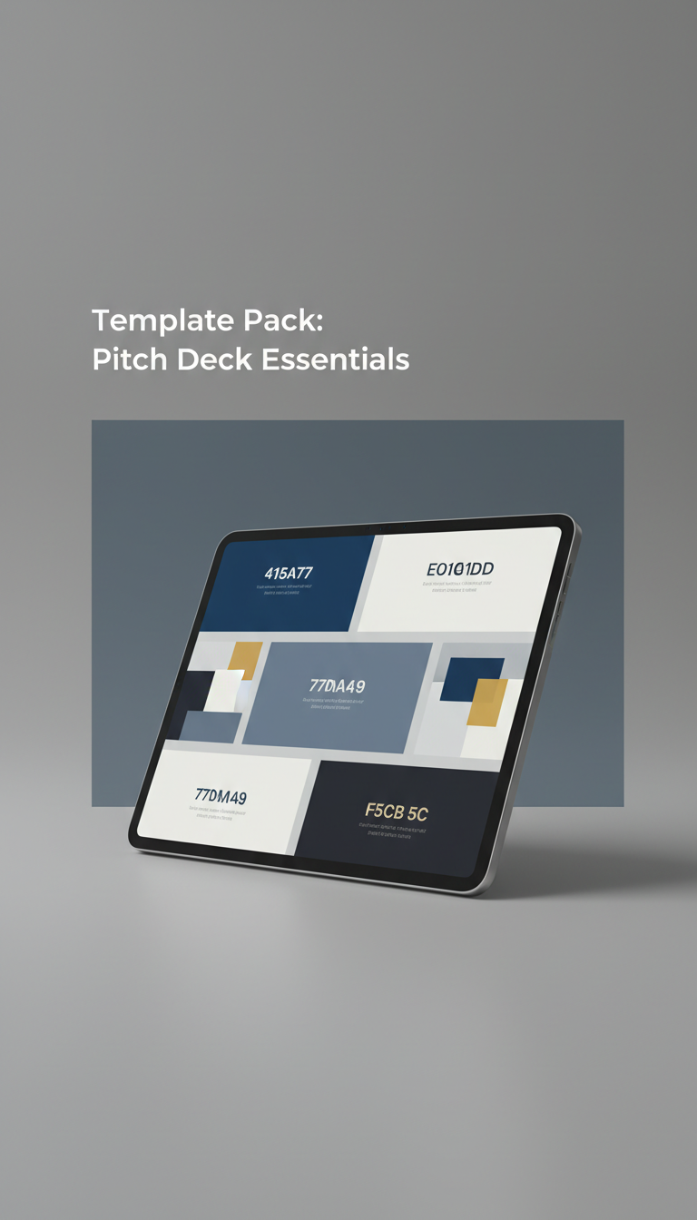 Pacote de templates pitch deck essencial
